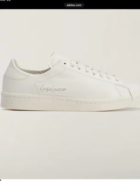 ADIDAS Y-3 SUPERSTAR YOHJI YAMAMOTO LEATHER SNEAKERS SIZE 8 - Picture 6 of 13